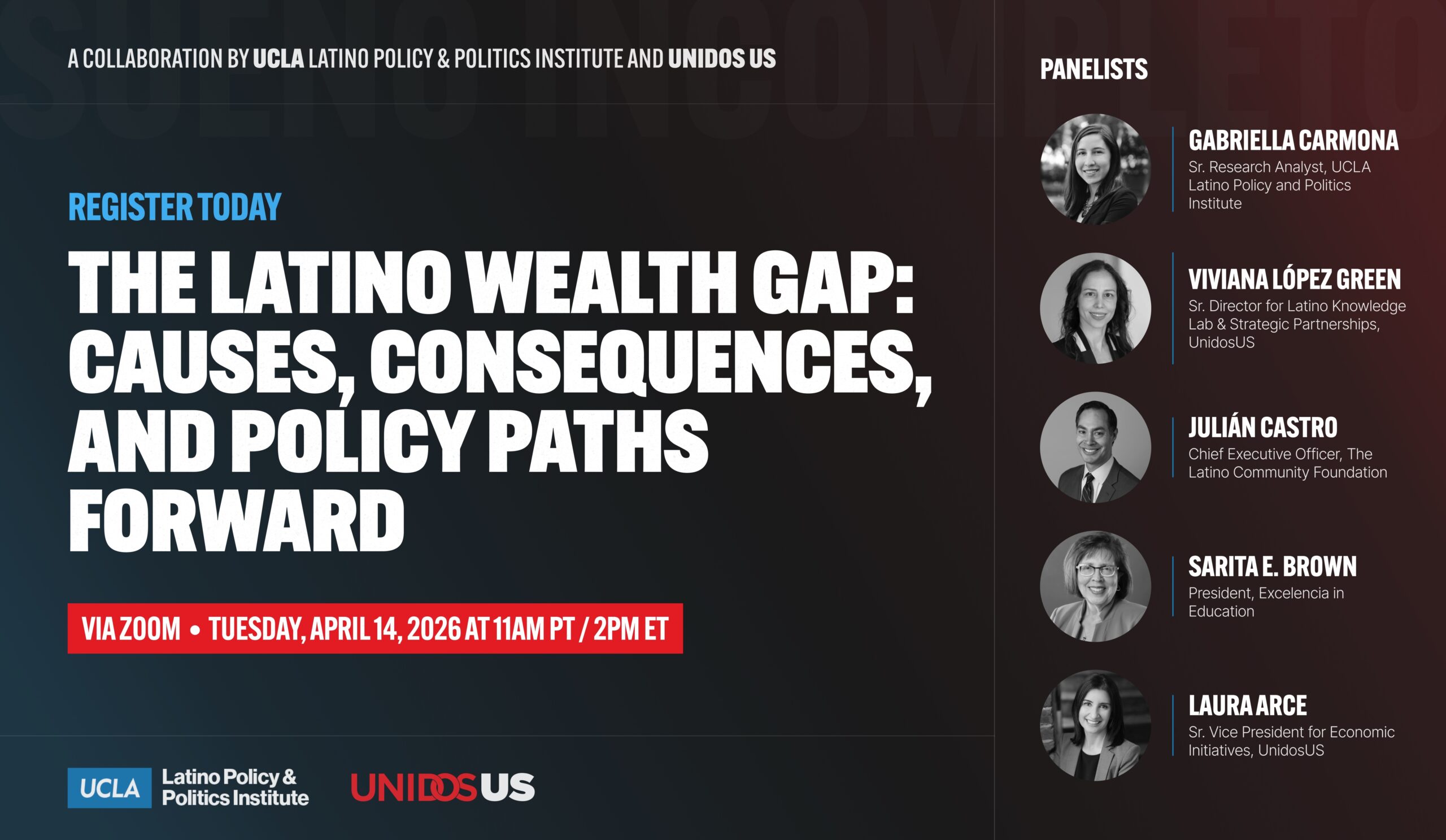 Webinar: The Latino Wealth Gap: Causes, Consequences, and Policy Paths Forward